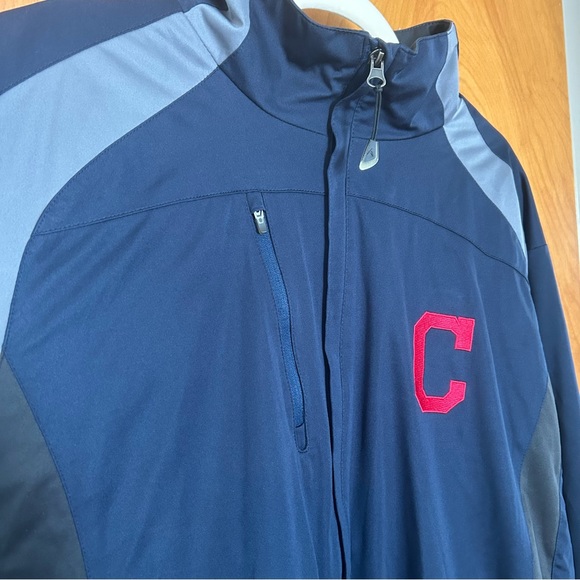 Antigua Cleveland Indians zip baseball windbreaker jacket - Picture 8 of 10